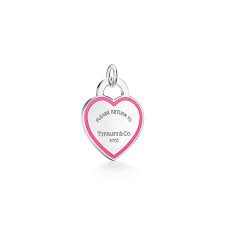 Guestbook a tema, color azzurro tiffany : Return To Tiffany Pink Heart Tag Charm In Silver Medium Tiffany Co