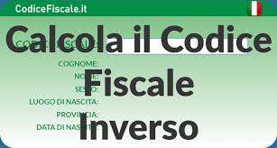 In case of urgent requests, kindly stress the reason of the urgency. Codice Fiscale Inverso