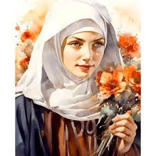 St. Elizabeth of Hungary Customized and Restored Digital Oil Painting  DIGITAL DOWNLOAD