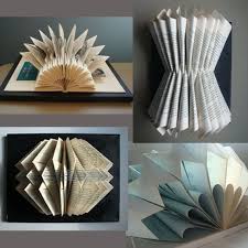 Custom Book Sculpture Made To Order Original Art Unique Etsy Book Sculpture Origami Wall Art Folded Book Art Pattern