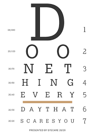 inspirational eye chart