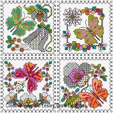 Head over to my 'blackwork sampler' page for more details and to read a brief history of blackwork embroidery. Lesley Teare Designs Blackwork Butterfly Cards Cross Stitch Pattern