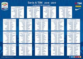 Serie a 2016/17 juve da record 6° scudetto. Serie A Presentato Il Calendario Del Campionato 2018 2019 Sporteconomy