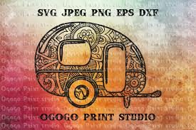 Download Camper Svg Mandala Svg Camping Svg Zentangle Svg Cricut By Ogogo Print Thehungryjpeg Com