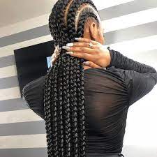 Braided Wig Full Lace Wig Cornrow Wig Ghana Weaving Wig Etsy Girls Hairstyles Braids Cornrow Hairstyles Hair Styles