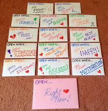 Birthday Things To Do For Your Best Friend Open When Envelopes For Your Best Friend Diy Best Friend Gifts Birthday Gifts For Best Friend Friend Birthday Gifts