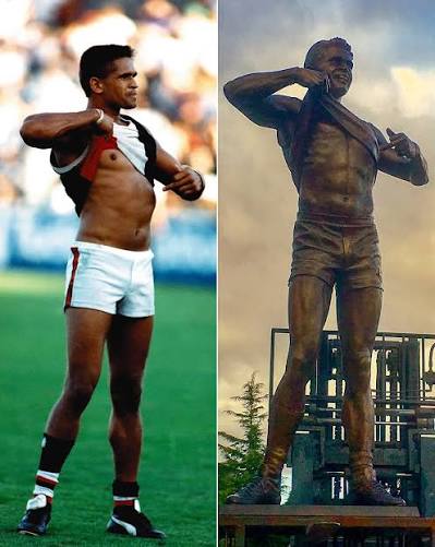 A Nicky Winmar statue is being immortalised in bronze and brought to Optus  Stadium. 🙏