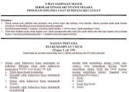 Contoh Soal Masuk Perguruan Tinggi Swasta Download File Guru