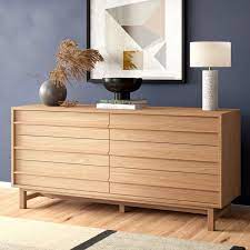 Marcel 6 Drawer Double Dresser Allmodern Modern Dresser Double Dresser Furniture
