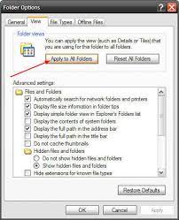 Apply Folder Settings To All Folders In Windows Xp