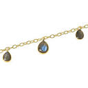 Connie Craig Carroll Jewelry Pippi 20" Gemstone Dangle Necklace ...