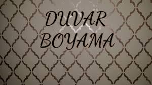 Şablon ile duvar boyama yaparken rulo fırçanıza çok fazla boya almayın. Stencil Sablonla Duvar Boyama Kendinyap Youtube
