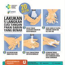 Untuk memastikan tangan anda sentiasa bersih dari kuman dan kotoran, amalkan membasuh tangan dengan betul menggunakan air dan sabun 7 Langkah Cuci Tangan Yang Benar Dan Bersih Versi Who Kumparan Com