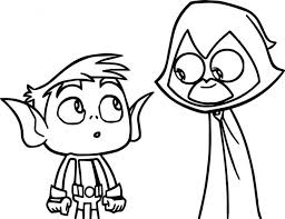 Set off fireworks to wish amer. Raven And Beast Boy Coloring Page Free Printable Coloring Pages For Kids