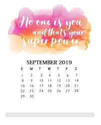 Inspirational September 2019 Quotes Calendar Calendar Wallpaper Calendar Background Calendar