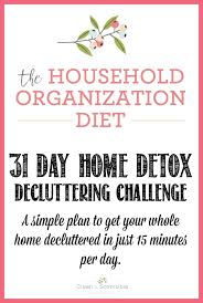 31 Day Home Detox Decluttering Challenge