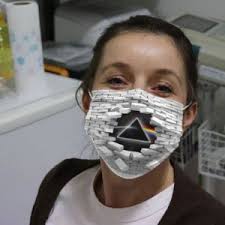 Pink Floyd Wall Broken Cloth Face Mask Allbluetees Com Pink Floyd Wall Pink Floyd Face Mask