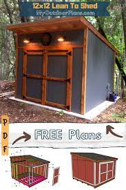 This yields a more permanent structure, but will require more skill and effort. How To Build A 12x12 Lean To Shed Backyard Sheds Diy Shed Diy Storage Shed