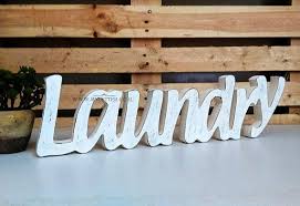Laundry Room Free Standing Sign Laundry Wooden Rustic Letters Etsy Laundry Signs Wooden Laundry Signs Rustic Letters