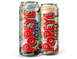 Popeye Energy Beverage Packaging Drinks Design Energy Drinks Packaging
