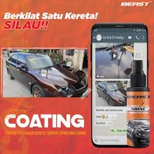 Kos dan harga coating kereta penulis pernah membuat bancian (survey) terhadap harga coating kereta, harganya sama dengan julat (range) harga 'tinted' kenderaan. Coating Beast