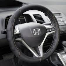 Black And White Steering Wheel Cover Motor Trend Gripdrive Pro Synthetic Leather Auto Car Steering Wheel Cover Black W Beige Accent Stitc Car Steering Wheel Cover Wheel Cover Steering Wheel Cover