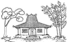 Disebut sebagai rumah kebaya karena atapnya berbentuk menyerupai pelana. Sketsa Gambar Rumah Adat Betawi Kartun Adzka