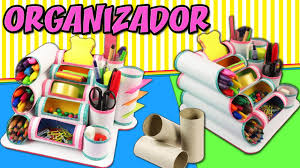 Mini Organizador Con Rollos De Papel Higienico Youtube Organizador escritorio móvil rotulador bolis. mini organizador con rollos de papel higienico