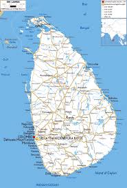 Large Detailed Road Map Of Sri Lanka Sri Lanka Large