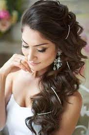 36 Pretty Swept Back Wedding Hairstyles Side Hairstyles Wedding Hair And Makeup Curly Wedding Hair