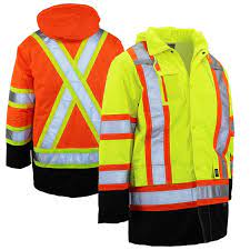 Work King S176 Class 3 Hivis Thermal Safety Parka Parka Work Gear Thermal
