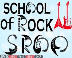 School Of Rock Clipart Frame Music Heavy Metal Instrument Guitar Svg 659s