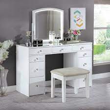 We can't find products matching the selection. Louise Transitional White 2 Piece Complete Vanity Set