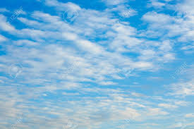Many White Little Clouds In Light Blue Sky Stock Photo, Picture and Royalty  Free Image. Image 18872910.