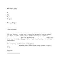 Free 31+ Farewell Email Templates - Free Business & Legal Templates