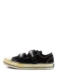 Best Price On The Market At Italist Palm Angels Palm Angels Black Vulcanized Sneakers
