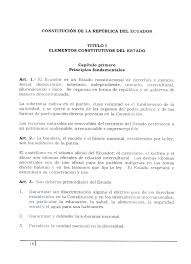 La constitución es el máximo documento de un estado de derecho. Constitucion De Ecuador De 2008 Wikipedia La Enciclopedia Libre