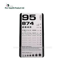 China Surgical Ophthalmic Optics Plastic Medical Eye Chart