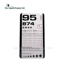 China Surgical Ophthalmic Optics Plastic Medical Eye Chart