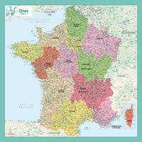 Fond de carte des départements de france métropolitaine à personalisable. Carte De France Divisions Regions Departements Et Villes