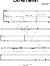 Lotsa people talkin', few of them know. Led Zeppelin Dazed And Confused Sheet Music In G Major Download Print Sku Mn0047614