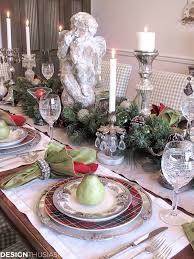 When setting a formal dinner table make sure that the table knife is smooth side up, and that you cannot see the serrated side. Christmas Table Setting For A Unique Holiday Dinner