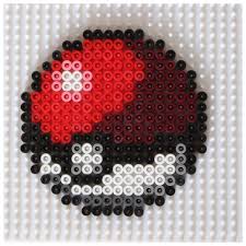 Modele Pokeball En Perles Hama Pokemon Perle Point De Croix Pokemon Perle A Repasser Modeles