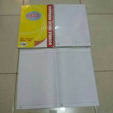Jika ukuran kertas folio adalah 21,5 cm x 33 cm, maka kertas double folio memiliki ukuran 33 cm x 43 cm. Kertas Folio Bergaris Sidu 10 Lembar Kertas Double Folio Bergaris Sidu Shopee Indonesia