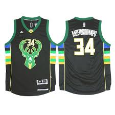 4.6 out of 5 stars 69. Milwaukee Bucks 34 Giannis Antetokounmpo 2015 16 New Season Swingman Away Black Jersey Jersey One Milwaukee Bucks Jersey Nba Jersey