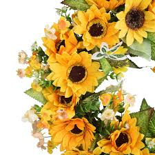 We did not find results for: Coolmade Artificial Sunflower Wreath 15 Greenery Springtime Flower Wreath With Yellow Sunflower And Green Leaves For Front Door Indoor Or Outdoor Wall Wedding Home Summer Decoration Walmart Com Walmart Com