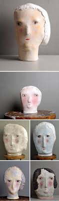 ceramic heads by claire loder 仏教美術 顔 陶磁器