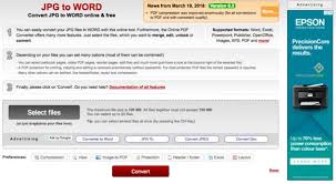 Convert jpg to pdf free online. Jpg To Word Overviews Of 10 Online And Offline Jpg To Word Converter