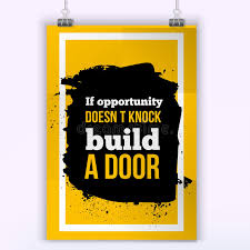 Media & marketplace log in username: If Opportunity Does Not Knock Build A Door Vector Simple Design Motivating Positive Quotation Poster For Wall A4 Stock Vector Illustration Of Opportunity Innovation 77074225