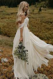 Off The Shoulder Floor Length Sleeveless Chiffon Ruched Wedding Dresses Lace Beach Wedding Dress Outdoor Wedding Dress Making A Wedding Dress